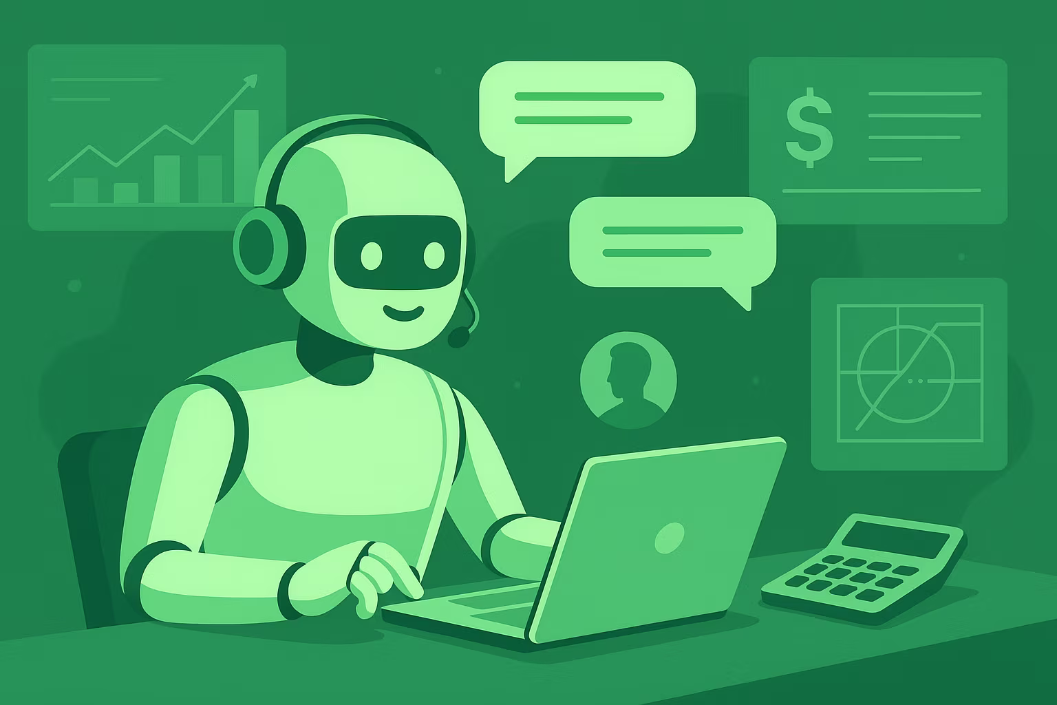 Визуализация сценария «Нишевой ИИ-оператор по продажам»